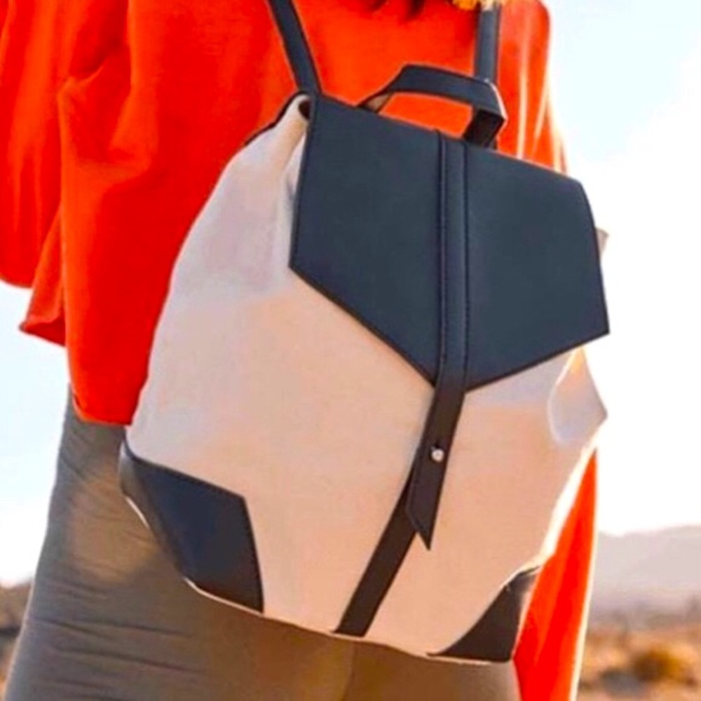 NEW Deluxe Lux Off-White and Black Backpack